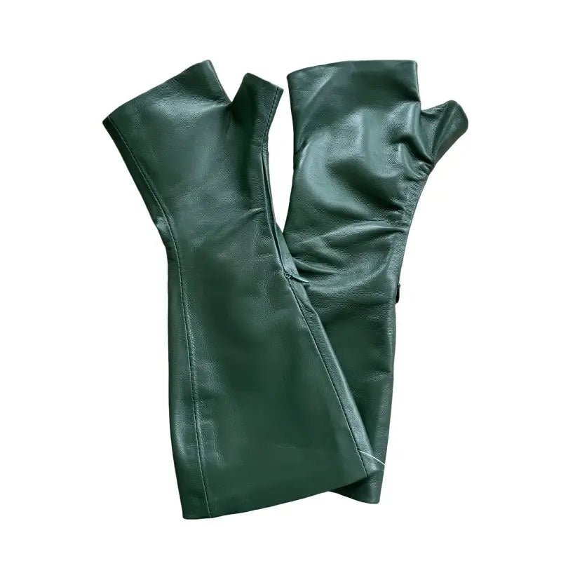 Deep Green Gloves - Handmade Accessories