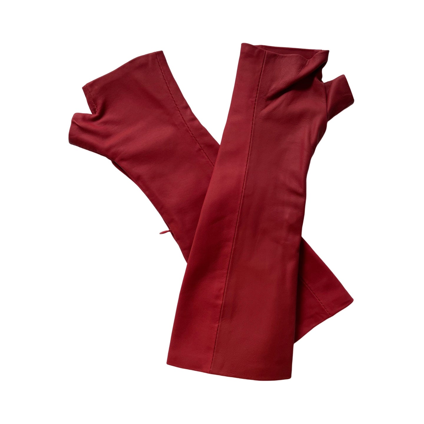 Matte Red Gloves - Handmade Accessories